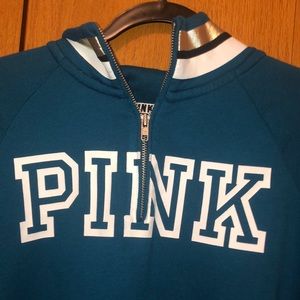 PINK Victoria's Secret Tops - blue PINK sweatshirt. Never worn PINK Victoria's Secret Tops - blue PINK sweatshirt. Never worn
